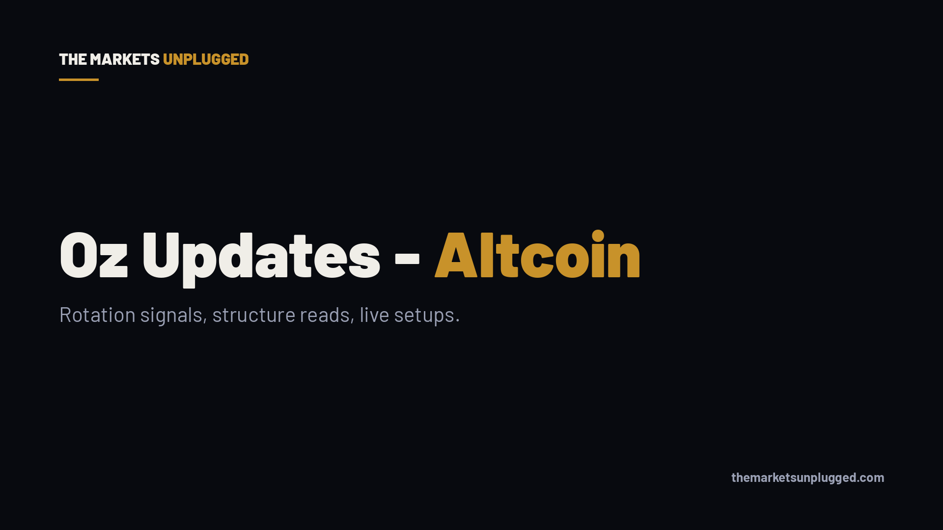 Altcoin Watch - Others Market Cap VAL Zone Holds