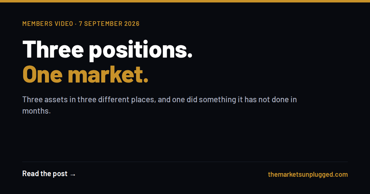 Members Video: Three Positions, One Market