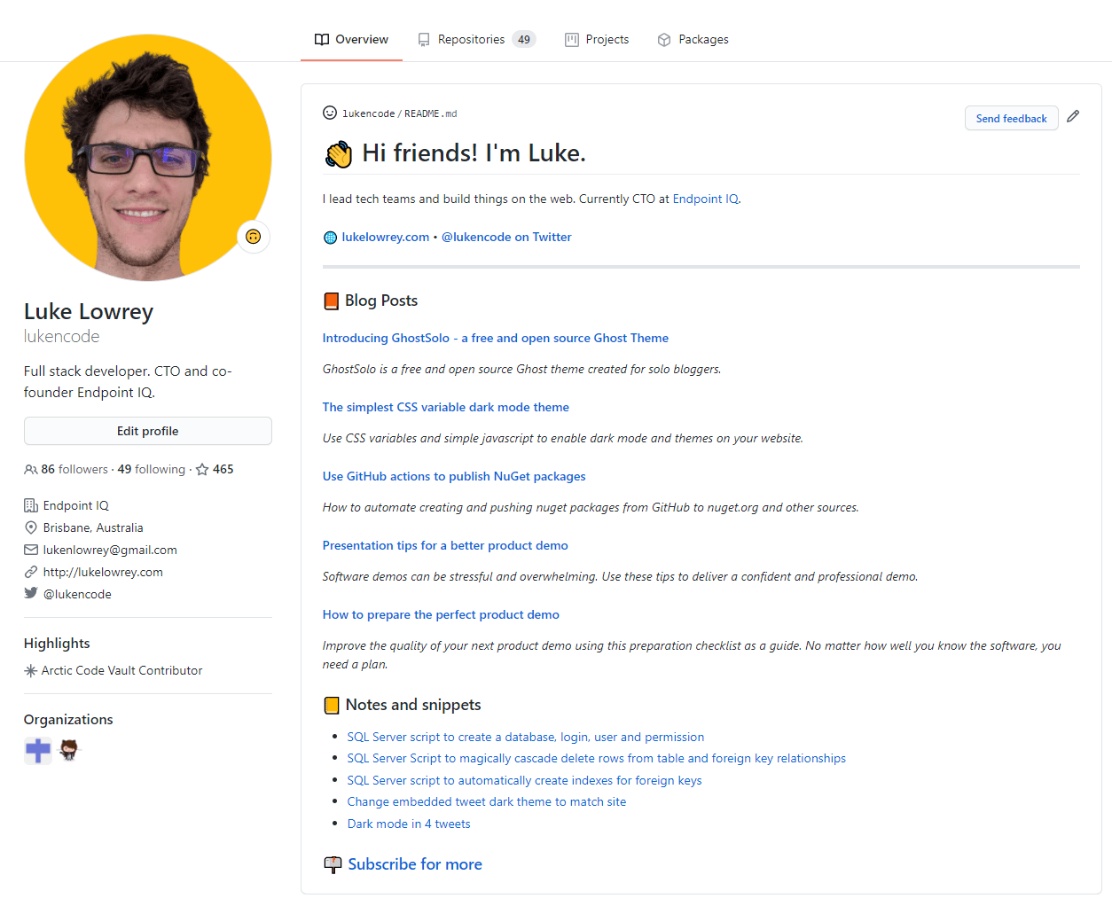 GitHub action to automatically add blog posts to your profile