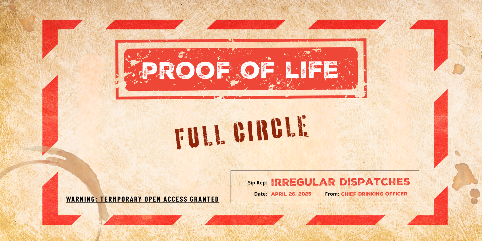 Proof of Life: Full Circle