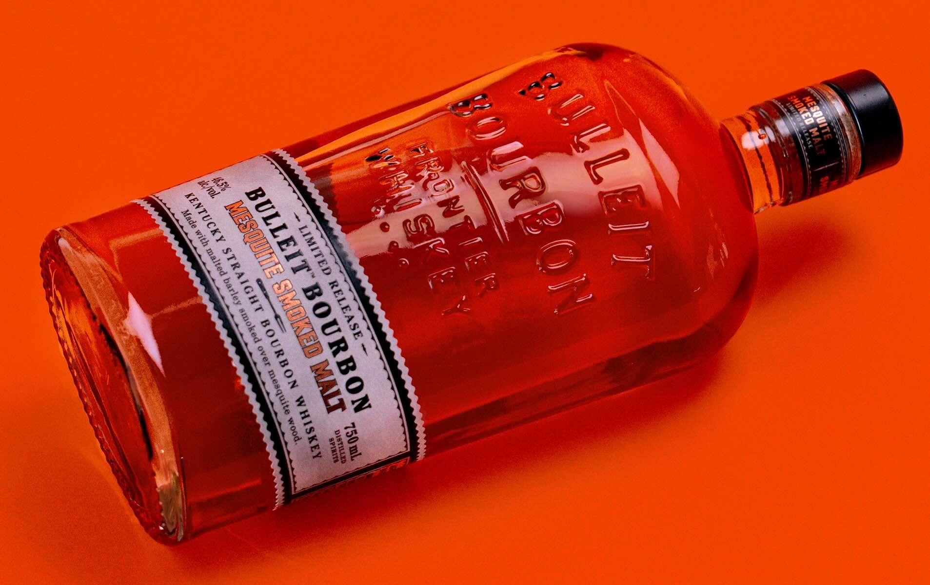 Bulleit Bourbon with Mesquite Wood-Smoked Malt Nails Savory and Sweet Notes