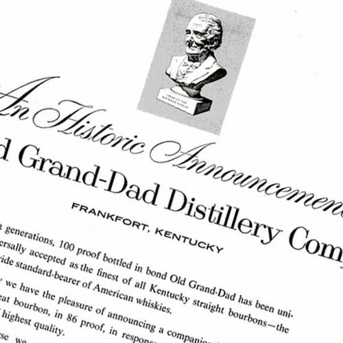 Old Grand Dad Bourbon Ad Circa 1958