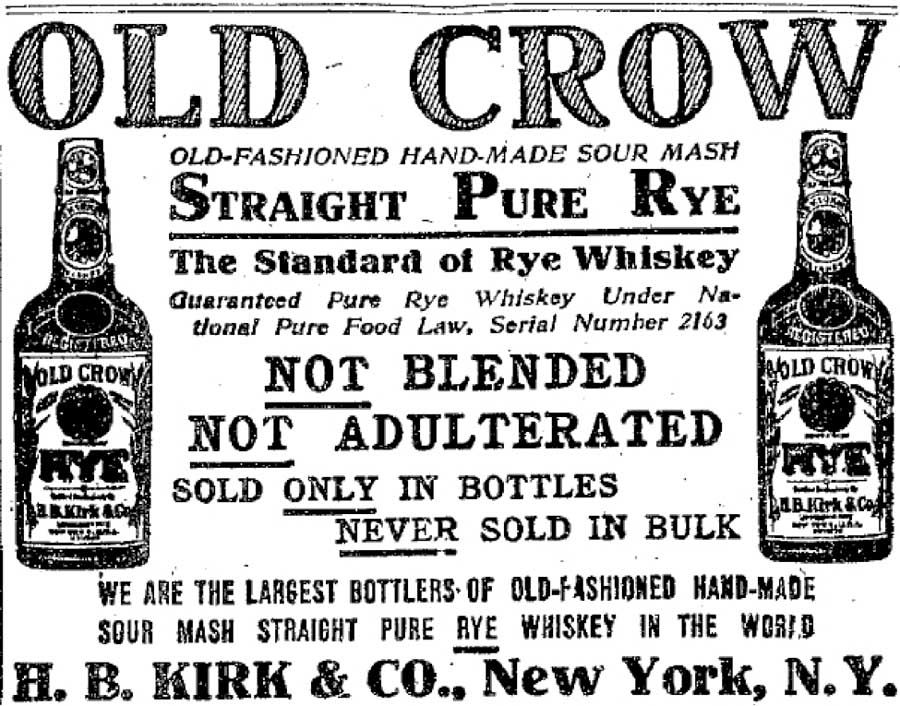 Old Crow Vintage Ad Image