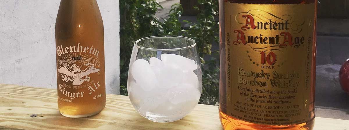 Bourbon and Ginger Cocktail Header