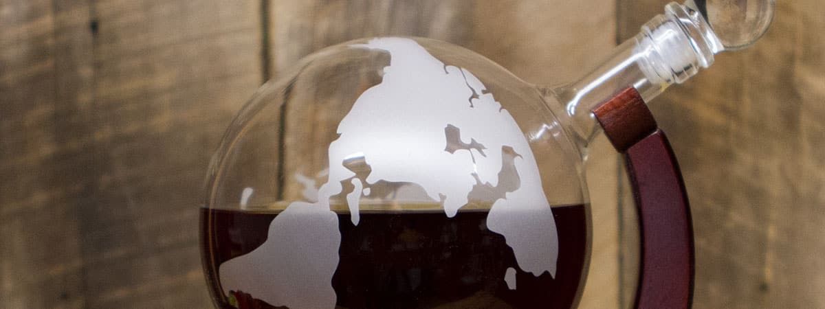 Globe Trotter Whiskey Decanter Header