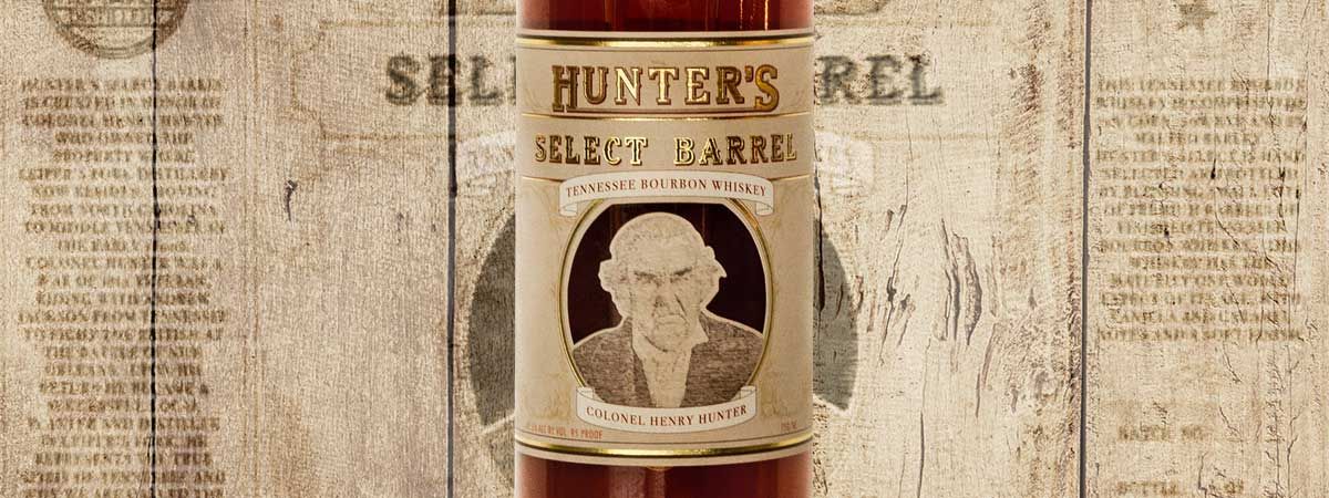 Hunter's Select Barrel Tennessee Bourbon Whiskey Header