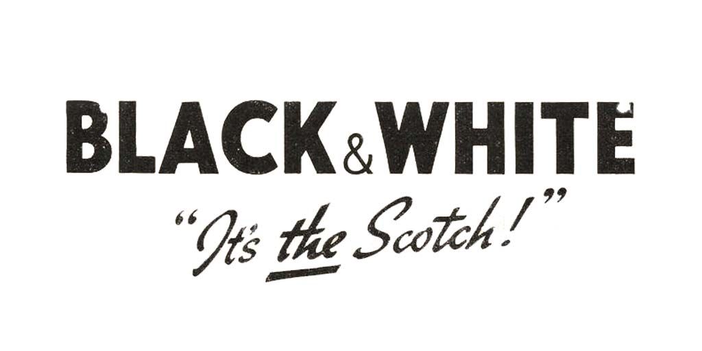 1938 Buchanan’s Black and White De Luxe Header