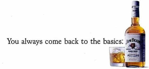 Jim Beam Back To Basics Advertisement Circa 1991