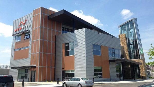 Photo of the front of New Riff Distillery