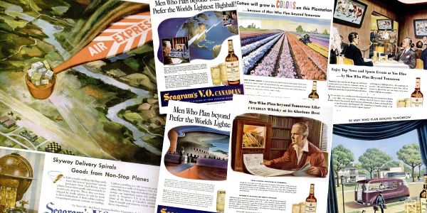 Seagram's Men Who Play Beyond Tomorrow Advertising Image