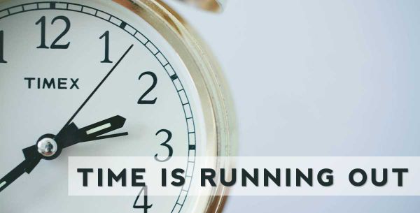 Time Is Running Out Header