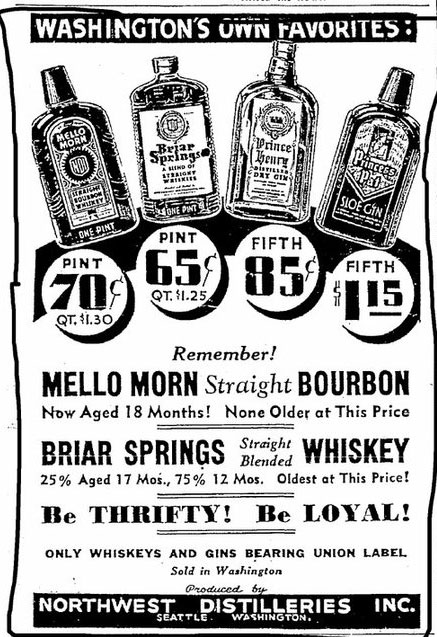 Northwest Distilleries Ad