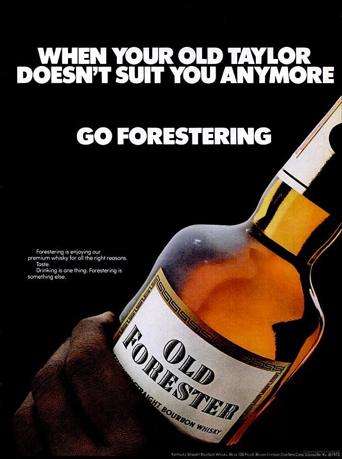 Old Forester Bourbon Ad Circa1973