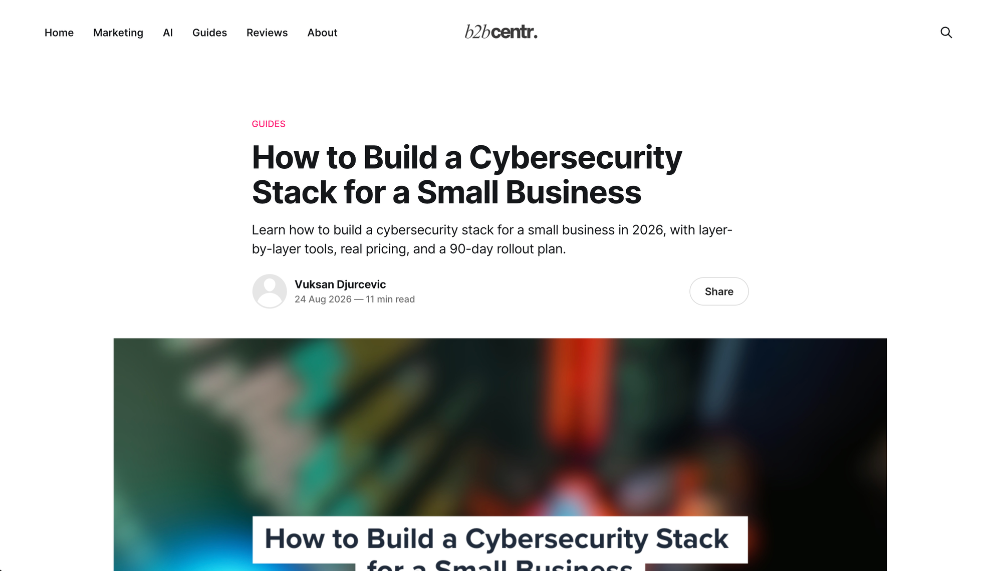 Cybersecurity Stack Requirements
