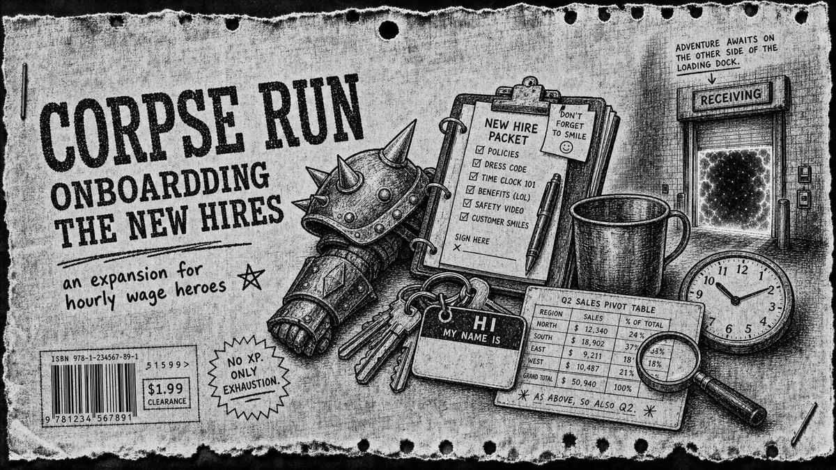 Corpse Run: Onboarding the New Hires