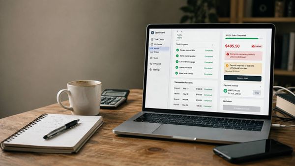 Task-Driven Job Scams: How Fake Remote Work Dashboards Trap Crypto and Cash