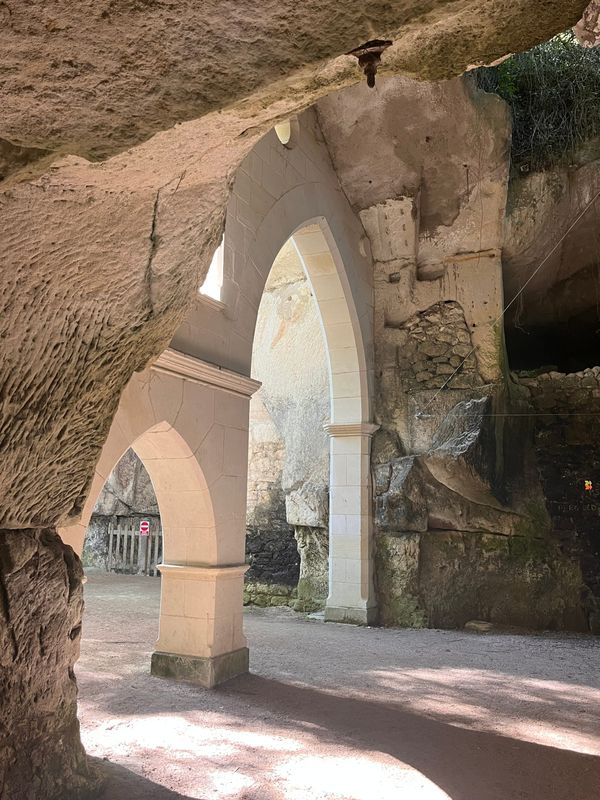 The shopping street in a cave