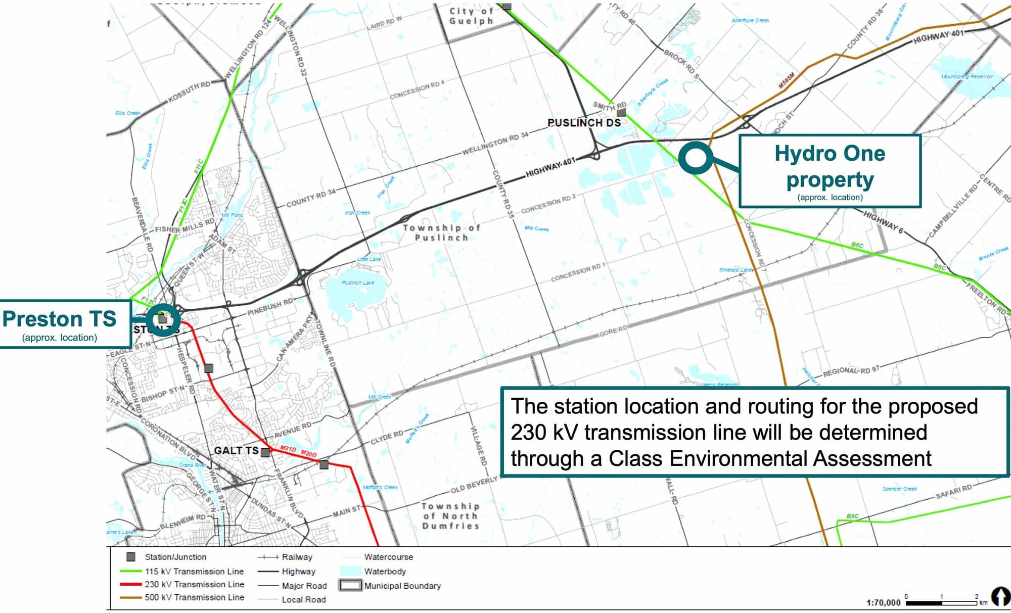 Puslinch could see new transformer,  transmission line but no power to township