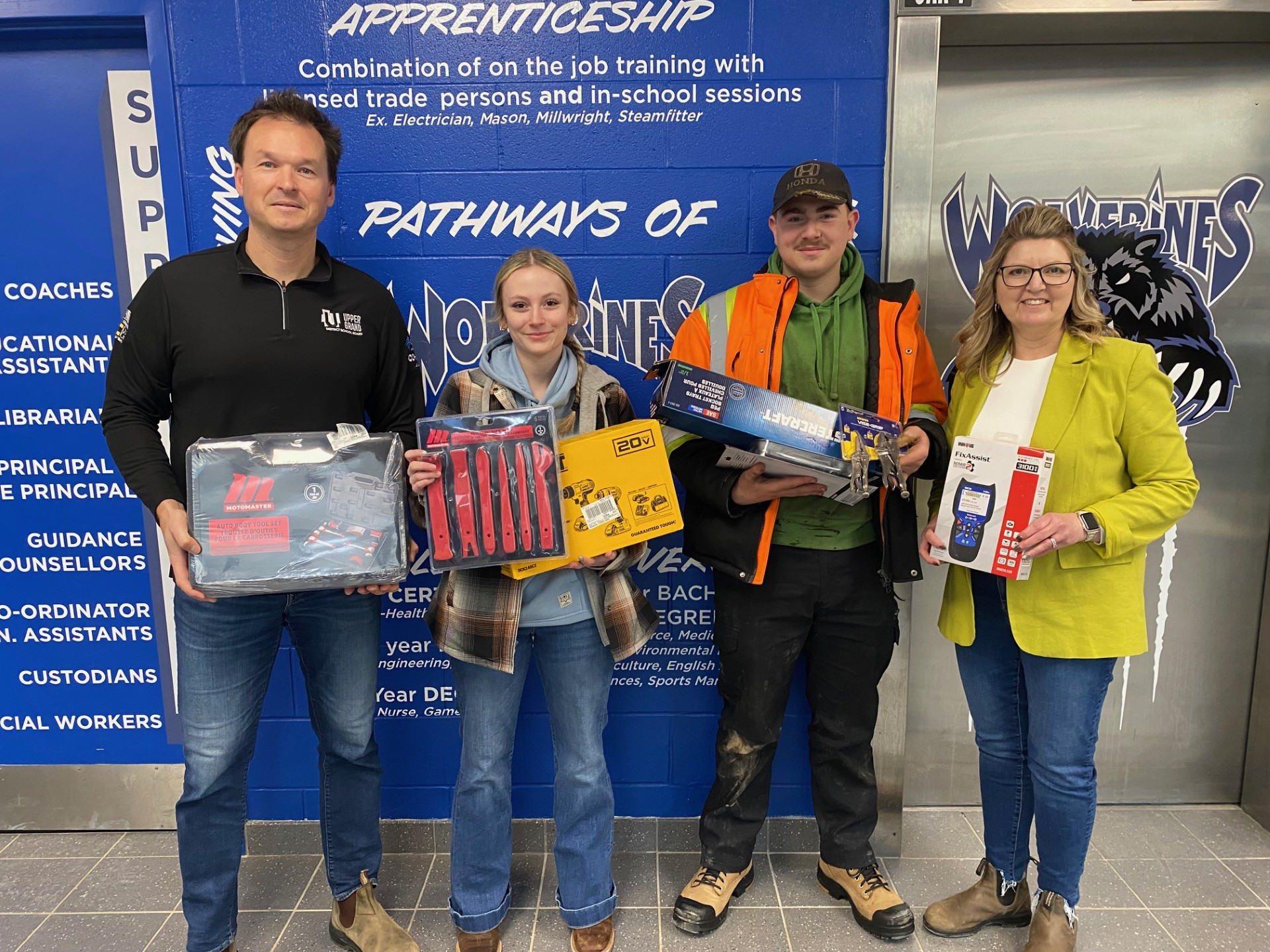 High school students registered  as OYAP automotive apprentices