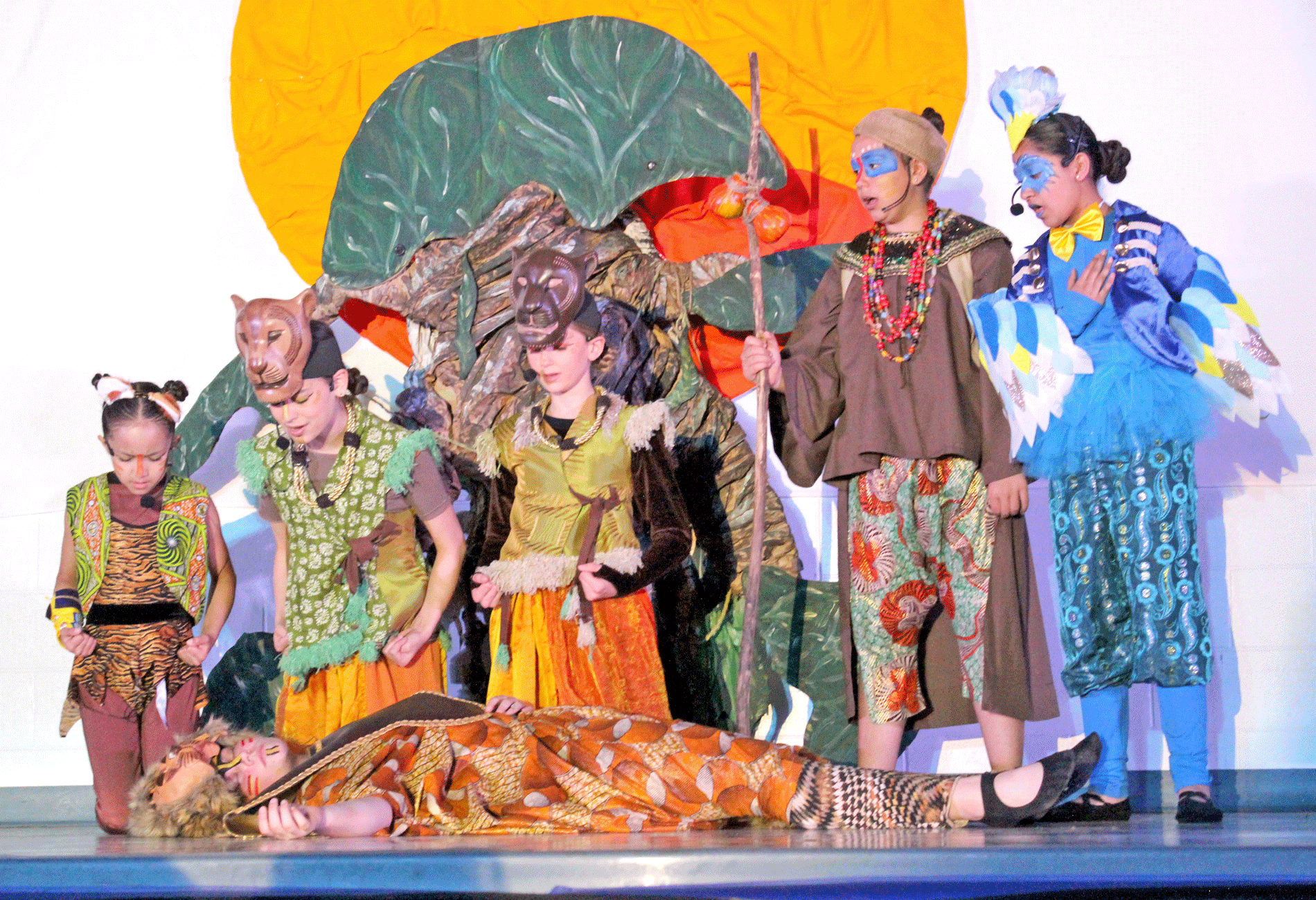 Fergus elementary students present the Lion King