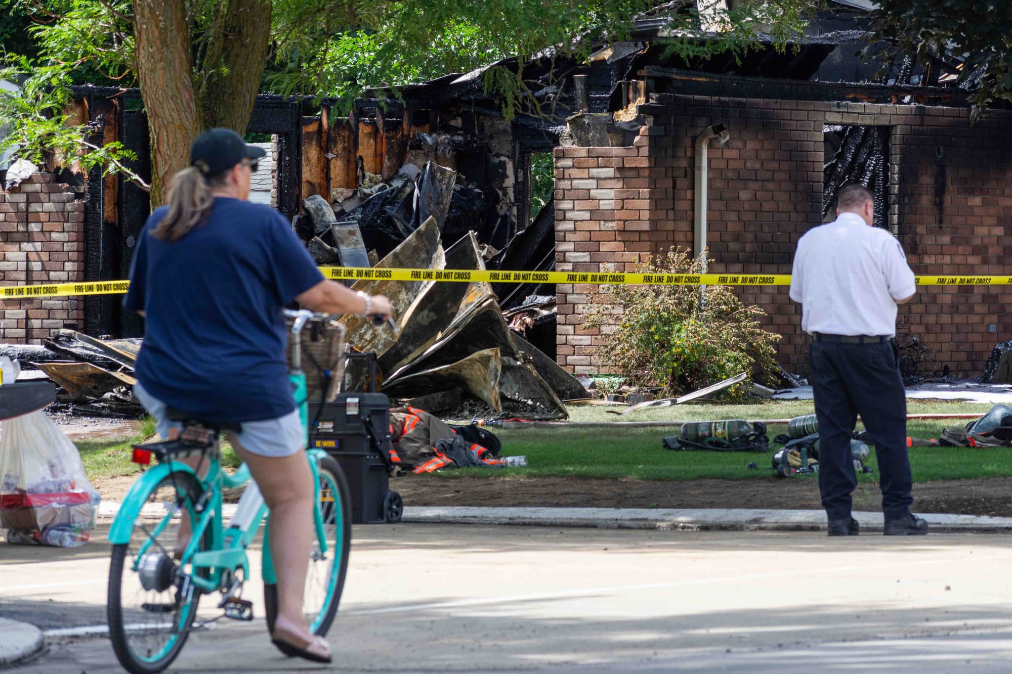 Two escape after fire heavily damages Elora home