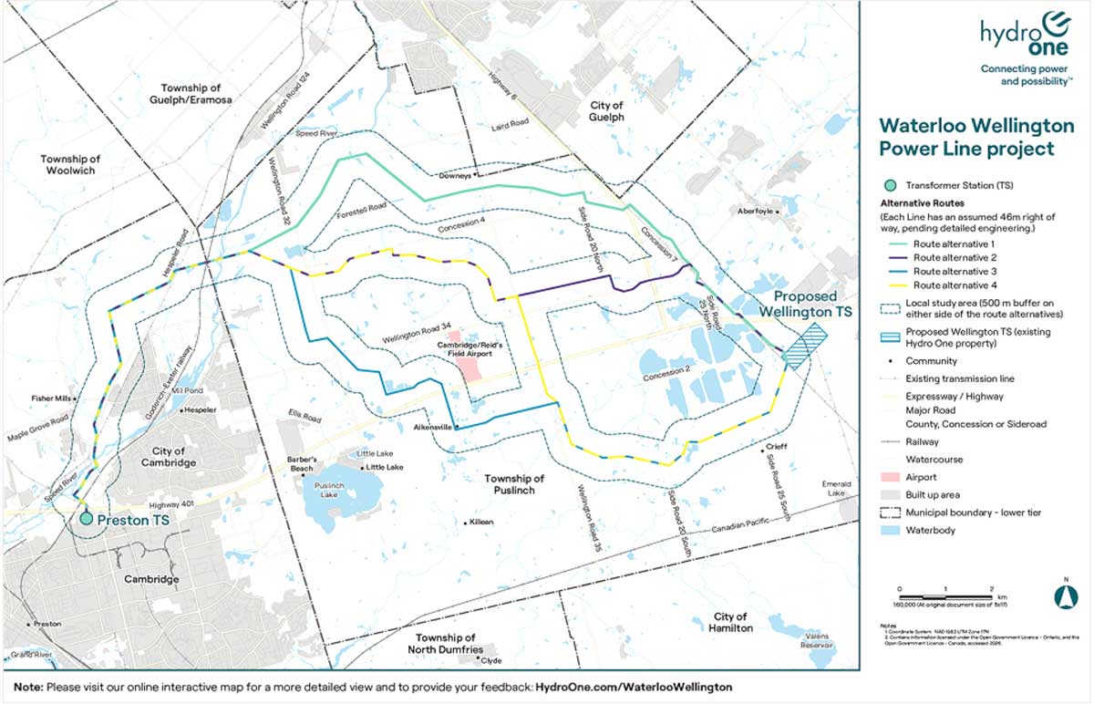 New hydro transmission line proposed through Puslinch