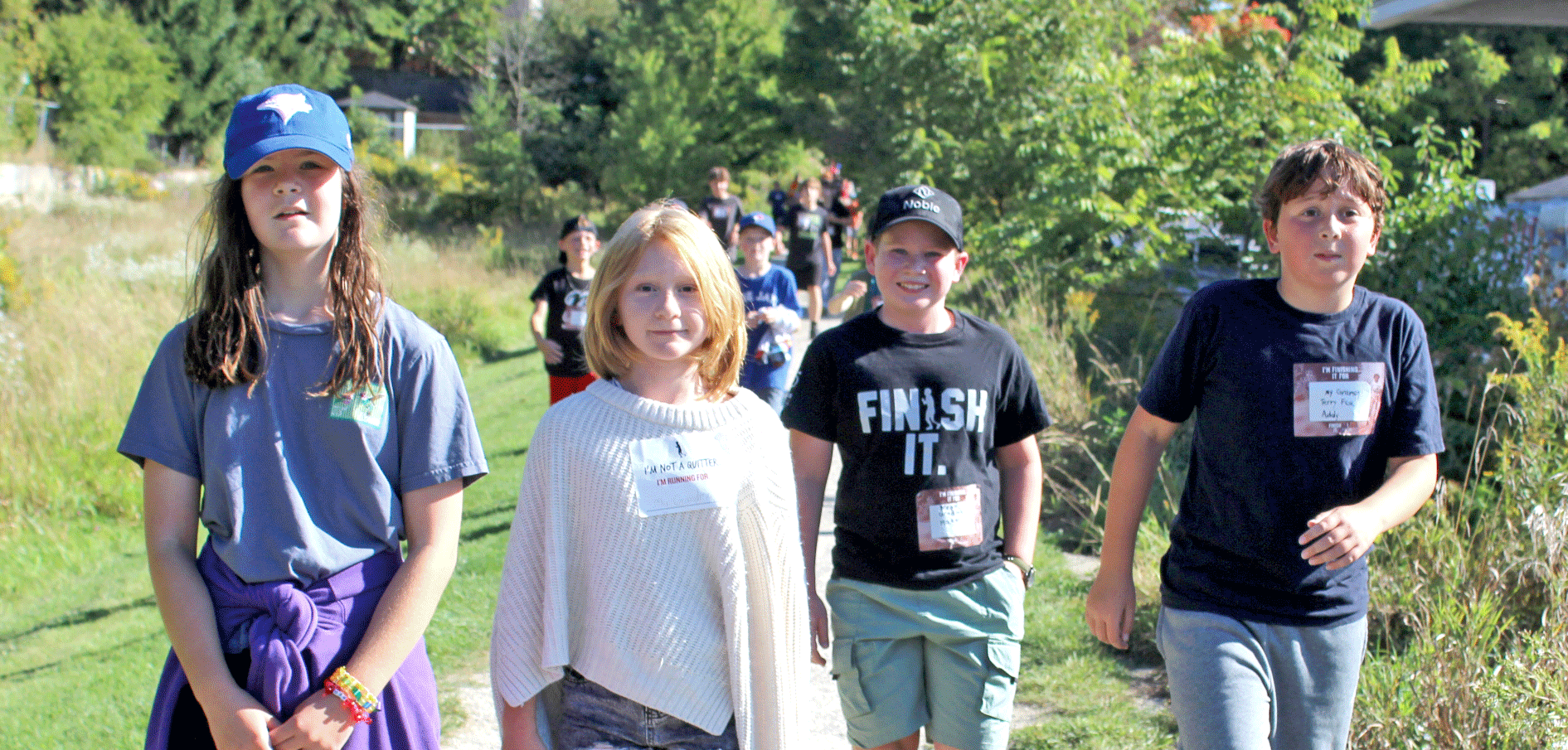 Elora students walk, run for Addison Hill, Terry Fox