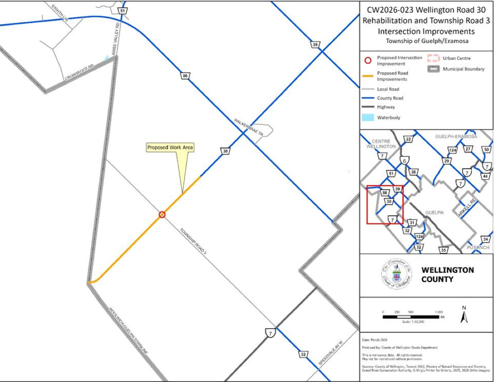 County council to consider $800,000 tender for intersection improvements in Guelph/Eramosa post image