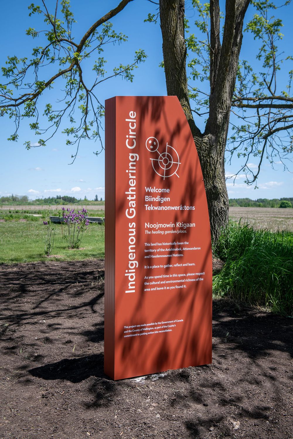 Multilingual signage added to Indigenous Gathering Circle post image