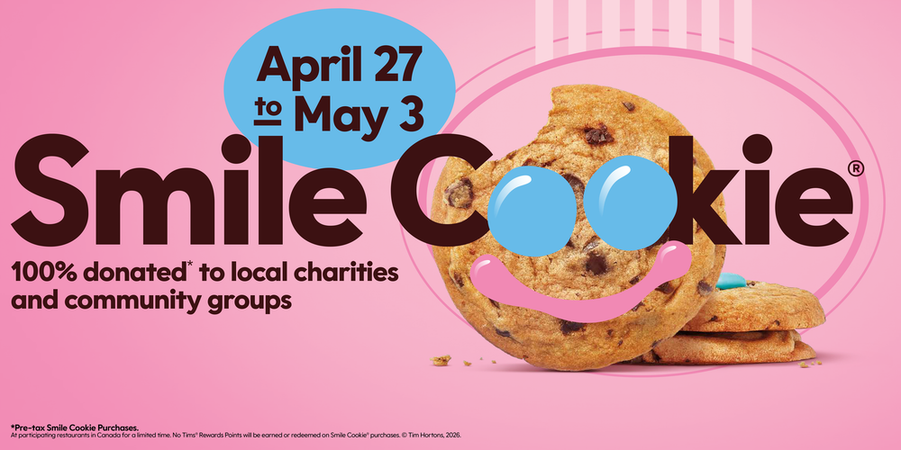 Tim Hortons Smile Cookie campaign raises $8,446 post image