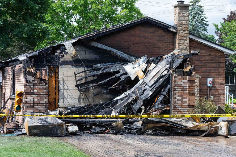 Two escape after fire heavily damages Elora home