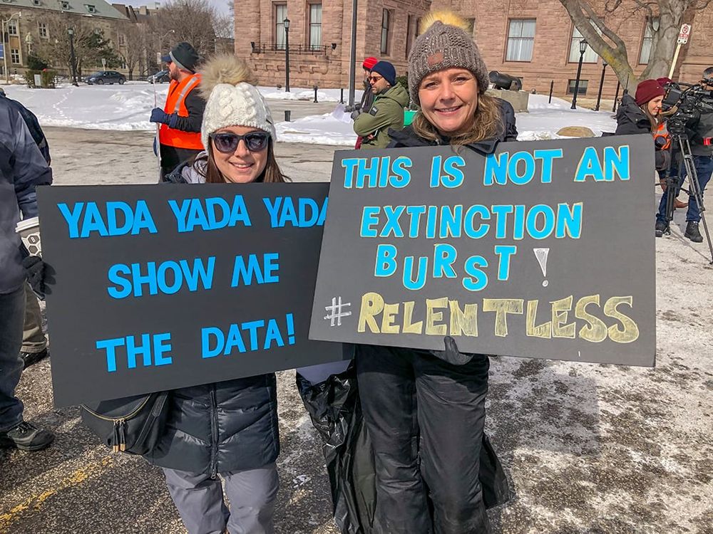 Autism protest post image