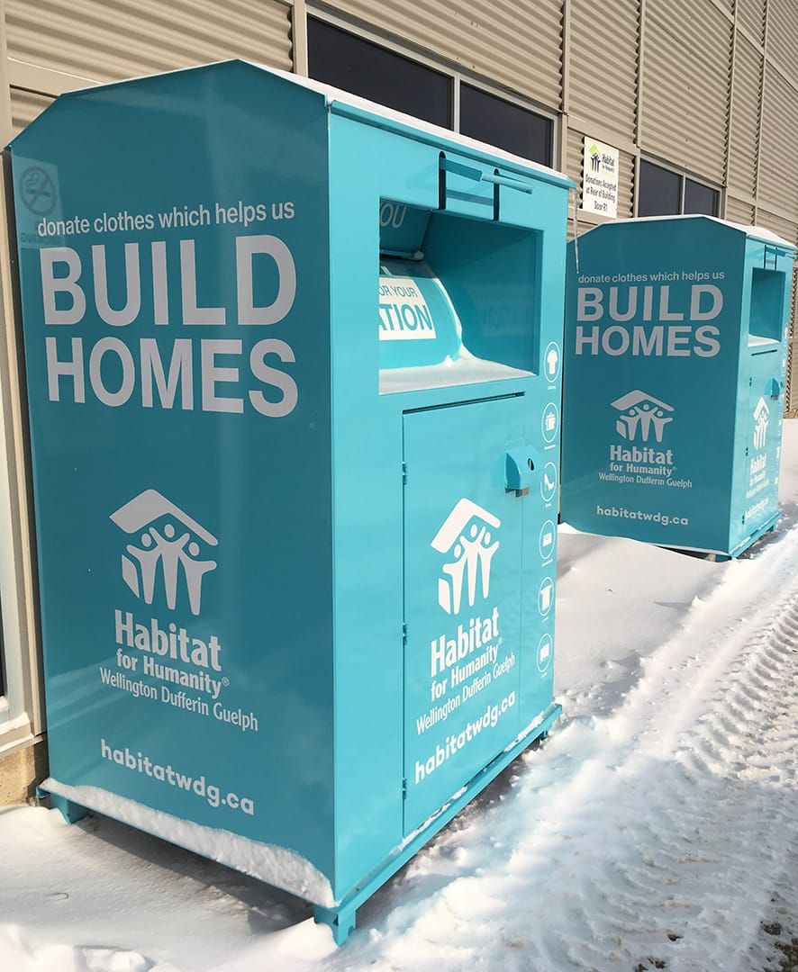 Habitat for Humanity ReStores get donation bins in Fergus, Guelph and Orangeville post image
