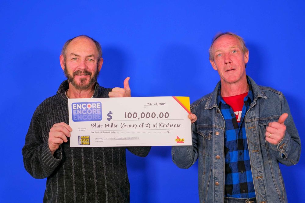 Thomas Miller of Elora and Blair Miller of Kitchener won $100,000 post image