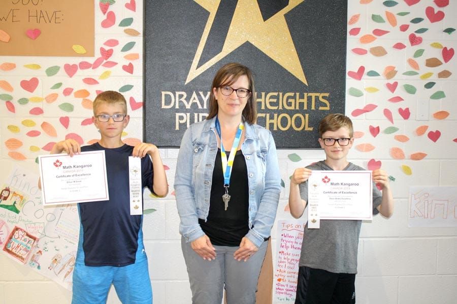 Drayton Heights students recognized for outstanding results in math post image