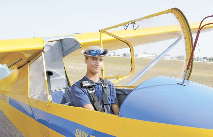 Cadet completes first solo post image