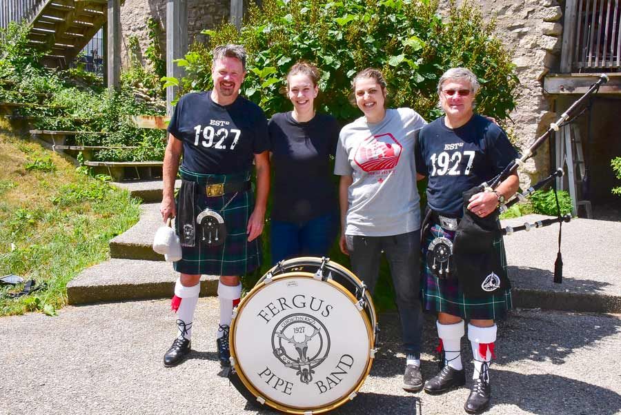 Fergus Pipe Band performed for Shepherd’s Pub grand opening on Mill Street post image
