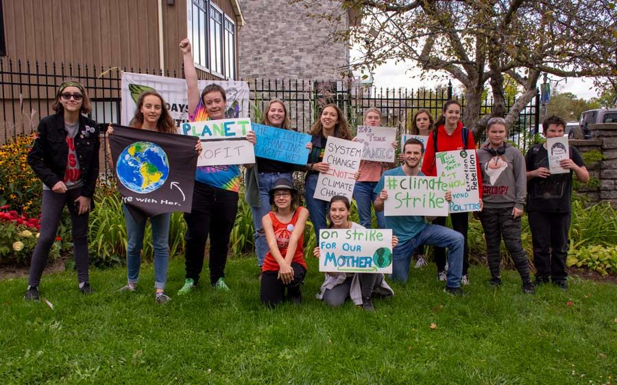 Fergus students held a climate rally post image