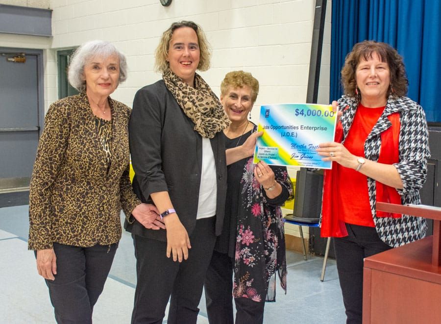 Donation supports Jobs Opportunities Enterprise post image