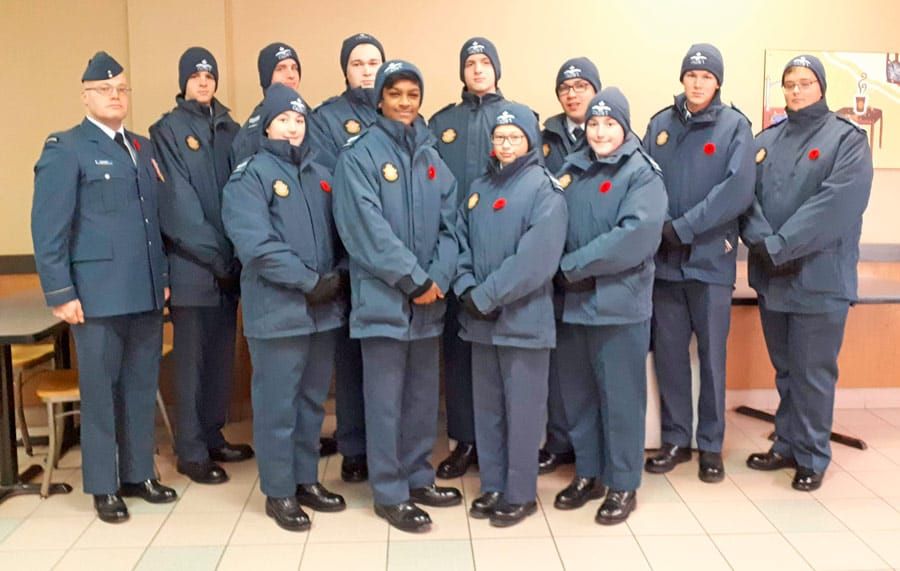 Erin cadets of 242 Ross Ferguson thank local coffee shop post image