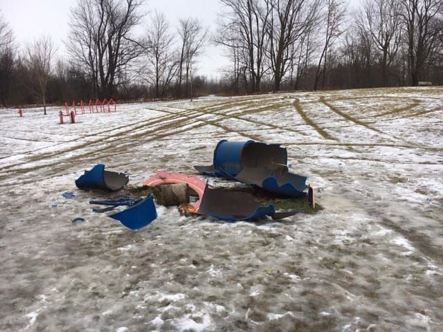 Volunteers 'heartbroken' by damage at Fergus dog park post image