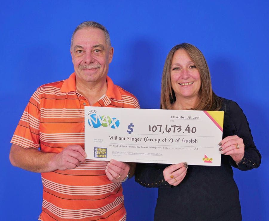 Friends collect Lotto Max winnings post image