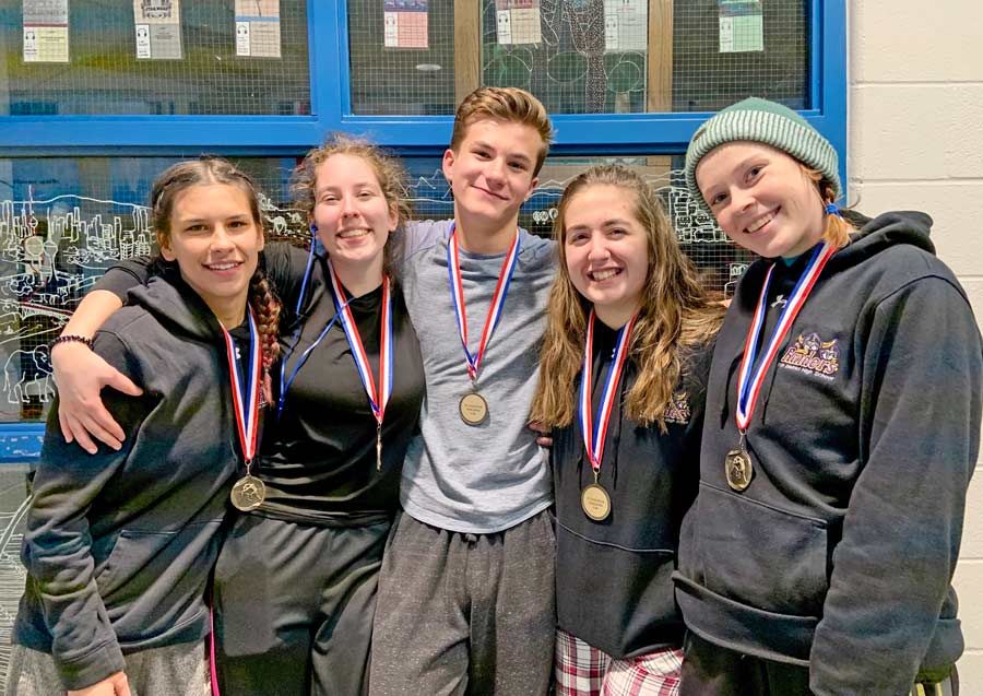 Erin District High School's wrestling team athletes bring home medals post image