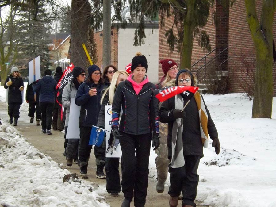 One-day strike had educators on the picket line on Jan. 14 post image
