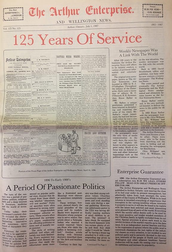 Arthur Enterprise News: Over 150 years serving the community post image