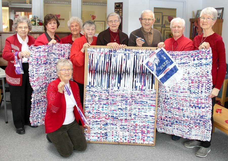 Merry Makers learn how milk bag mats are made post image