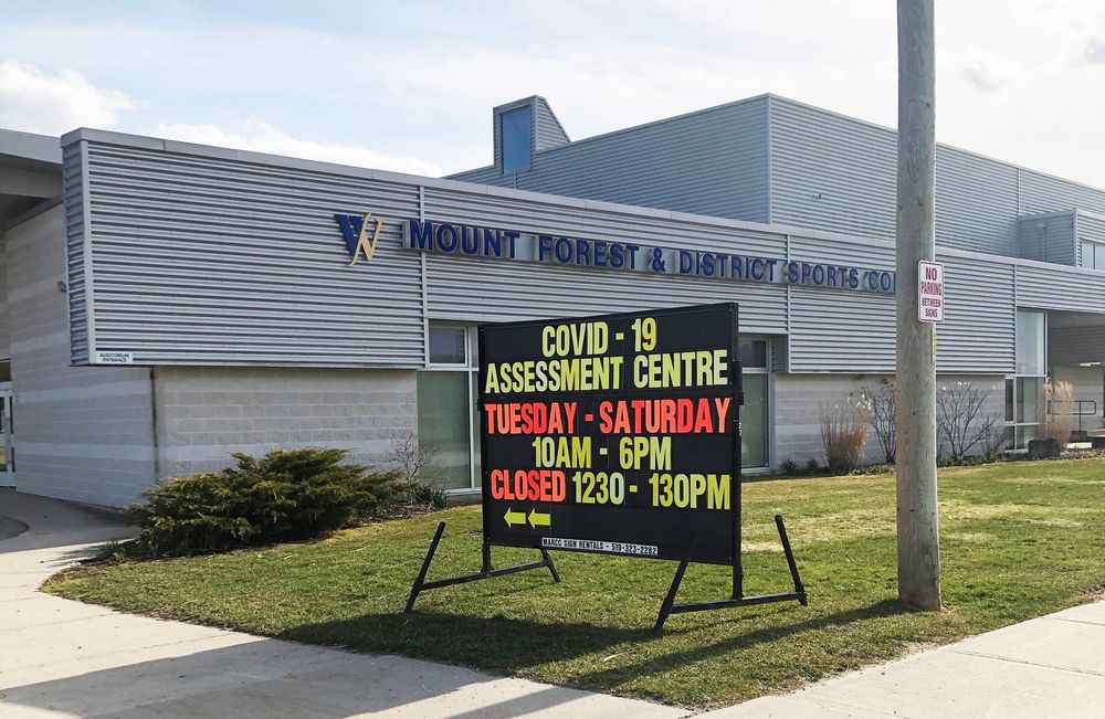 Mount Forest COVID-19 assessment centre tested 70 people in first week post image