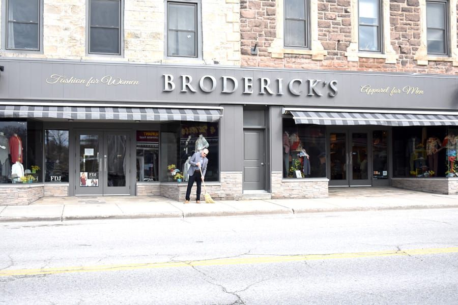 Broderick's Fergus clothier was one of many businesses across Ontario to reopen on May 19 post image