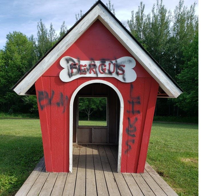 Fergus dog park hit by vandals - again post image