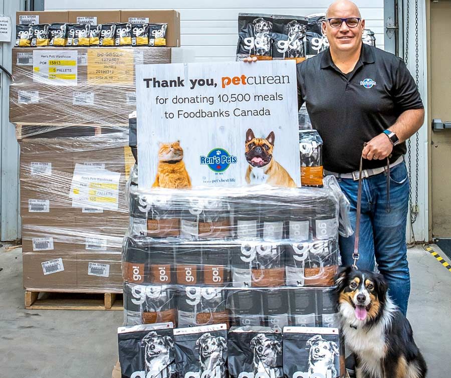 Ren’s Pets and Petcurean donate pet food to Centre Wellington Food Bank post image